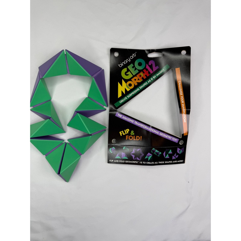 Vintage 1995 Binary Arts GeoMorph 12 Geometry Fidget Puzzle Toy Rick Flowerday